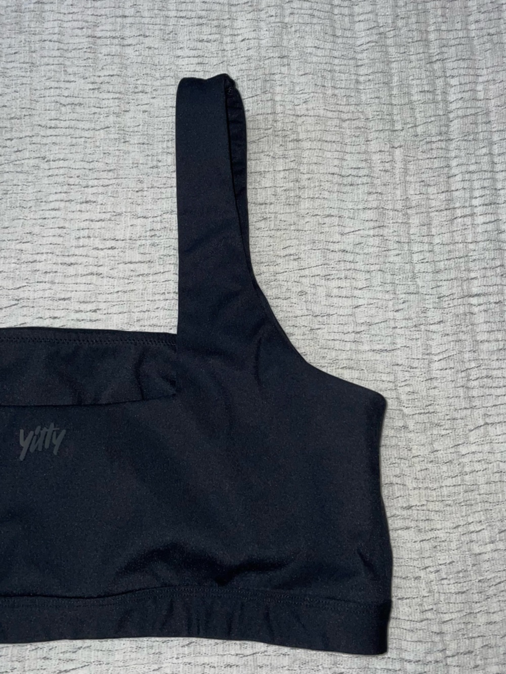 Yitty Ultra Lift Square Neck Sports Bra LARGE Black EUC - Picture 12 of 13